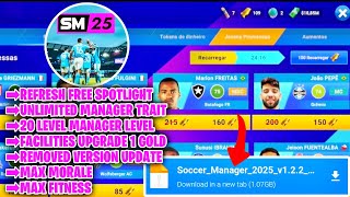 New Update SOCCER MANAGER 2025 SM25 APK MOD V122 WORKING UPGRADE 1 GOLD [upl. by Alyahsal50]