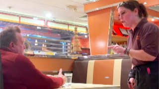 Waitress Applauded for Kicking Customer Out of Diner [upl. by Auburn918]