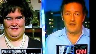 CNN larry King Susan Boylesings MY HEART WILL GO ONfrom Titanic acapella [upl. by Estell]