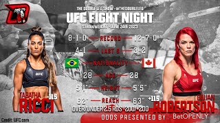 Tabatha Ricci vs Gillian Robertson UFC Jacksonville Fight Breakdown [upl. by Rois544]