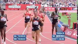 Mo FARAH 125929 WL wins 5000m  Diamond League London 2016 [upl. by Eeladnerb]