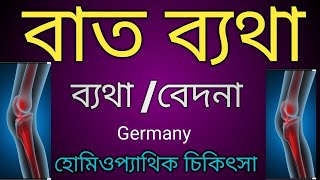 ব্যথা বেদনার হোমিওপ্যাথিক চিকিৎসা Homeopathic treatment of rheumatic painDrArif Hossain [upl. by Ayoj520]