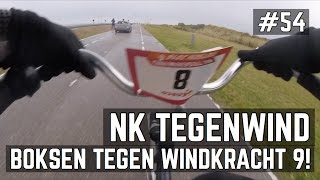 NK TEGENWINDFIETSEN 2016  MET WINDKRACHT 9 VLOG54 [upl. by Atilrak]