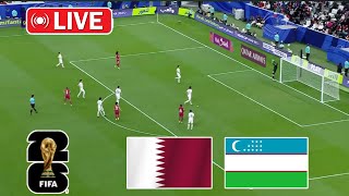 Jonli  Qatar vs Ozbekiston  FIFA 2026 Jahon chempionati saralash bosqichi OFK [upl. by Noillid]