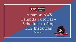 Amazon AWS Lambda Tutorial – Schedule to Stop EC2 Instances [upl. by Elspeth]