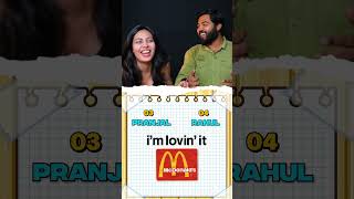 Brand Tagline Challenge Guess Them All ytshorts shorts mcdonalds food maggi foodie business [upl. by Laira]