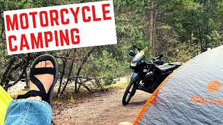 Motorcycle Camping  Radium Hot Springs Redstreak Campground British Columbia Canada Motovlog [upl. by Kachine]