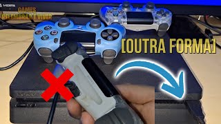 PS4 não reconhece controle USB  Como sincronizar controle PS4  PS4 não reconhece controle com cabo [upl. by Yvon]