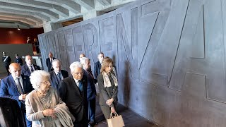 Il Presidente Mattarella in visita al memoriale della Shoah di Milano [upl. by Ahsieyn]