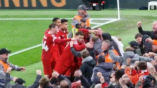 ANFIELD GOES MENTAL FOR MAC ALLISTER THUNDERBOLT  Liverpool 31 Sheffield United [upl. by Singer]