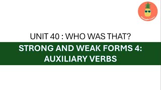 PRONUNCIATION IN USE UNIT 40  WHO WAS THAT [upl. by Eerahs]