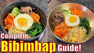 How to Make Healthy Korean Dolsot bibimbap amp Bibimbap  돌솥비빔밥 [upl. by Mafalda]