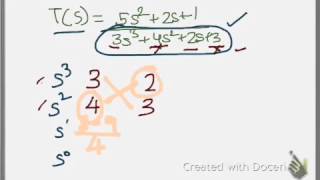 Routh Stability Criterion [upl. by Pollock113]