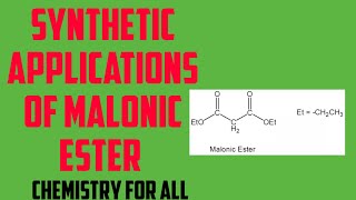 Synthetic Applications of Malonic EsterLecture in HindiUrdu [upl. by Behlau]