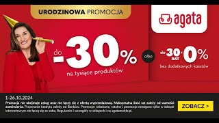 AGATA  Rabaty do 30 na tysiące produktów albo do 30 rat 0 [upl. by Yrad295]