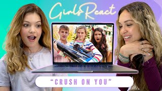 Girls React MattyBraps  quotCrush On Youquot Music Video [upl. by Benis634]