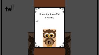 Sneak Peek Fun Brown Owl Letter Game  Alphabet Practice for Kids [upl. by Brindell947]