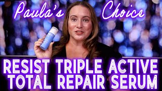 Paulas Choice Most Controversial Skincare Product RESIST Triple Active Total Repair Serum Review [upl. by Islehc]