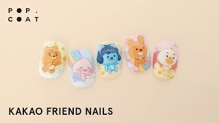 Nail Art Apeach from Kakao Friend  Kakao Talk [upl. by Ahsiekit]