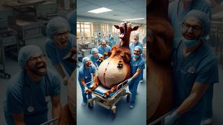 Doctors rescue a brown pregnant goat humanity rescueanimals goat babygoat veterinary treatment [upl. by Jobe]