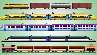 Learning Train  Freight Train  Railway Vehicles for Kids  My Little TV [upl. by Sisco462]