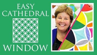 Make a Easy Cathedral Window Quilt with Jenny Doan of Missouri Star Video Tutorial [upl. by Wichern192]