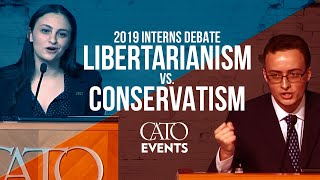 Interns Debate Libertarianism vs Conservatism Cato vs Heritage [upl. by Chamberlain697]