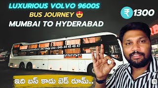 Mumbai to Hyderabad Bus🚍 Luxurious Volvo 9600S Bus Journey  Orange Travels  Shashi amp Sons [upl. by Eisinger]