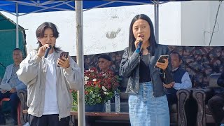 Thenuviü Kets amp friend presents a special song Kohima Open Volleyball Tournament 2024 at IG Stadium [upl. by Goldfinch]