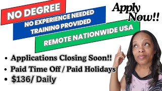 Remote Customer Service Job  Paid Training No Experience Required  No Degree Needed [upl. by Lakin912]