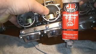 Yamaha XJ700X BS33 Carb Float Post Repair [upl. by Cordie]