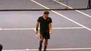 Federer vs Sampras  Warmup [upl. by Neesay]