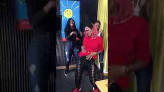 SPICE DIANA ROSAREE AND LUCKY MBABAZI OF CAPITAL FM DANCING TO quotJANGU ONDABE RMXquot [upl. by Philan]