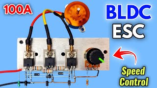 BLDC motor speed controller ESC using irfz44n mosfets [upl. by Crosby]