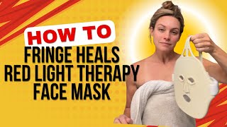 How to use the Wireless Fringe Heals Red Light Therapy Face Mask [upl. by Niels]