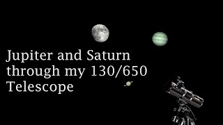 Jupiter and Saturn through my Telescope [upl. by Chaddy732]