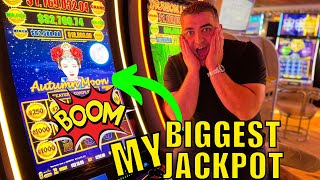 My LARGEST JACKPOT On Million Dollar Dragon Link Autumn Moon Slot [upl. by Refeinnej]