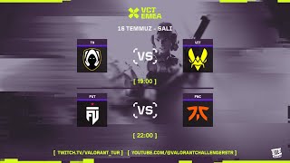 HERETICS vs VIT  FUT vs FNATIC  VCT EMEA Playoffs  VCTWatchparty [upl. by Rekrap]