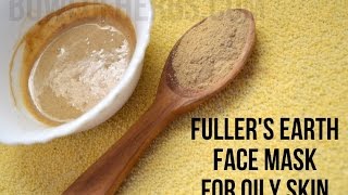 Fuller’s Earth Face Mask For Clearing Acne  Remedy  Bowl Of Herbs [upl. by Naesyar]