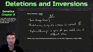 Chromosomal Rearrangements Deletions and Inversions  Genetics Ep 31 [upl. by Hephzipah]