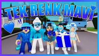 24 SAAT BOYUNCA TEK RENK MAVÄ° ğŸ’™ ROBLOX BROOKHAVEN KÃœBRA NÄ°SA HAN KANAL [upl. by Frierson]