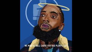 Free Nispsey Hussle type Tribute beat with hook quotGone 2 Soonquot Dedication Instrumental [upl. by Tchao]