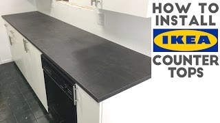 How To Install Laminate  IKEA Countertops  Quick and Easy [upl. by Knah]