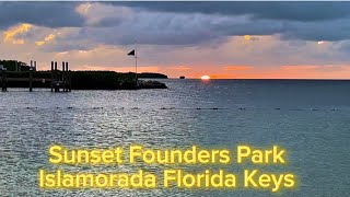 Sunset Founders Park Islamorada Florida Keys [upl. by Artemahs]