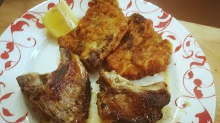 Costolette di agnello  alla piastra e fritte Vino consigliato Rosso del Vicariato [upl. by Girardo348]