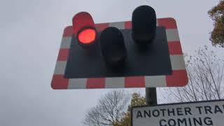 Nantwich Newcastle Road Level Crossing Cheshire Sunday 03112024 [upl. by Llenyaj]