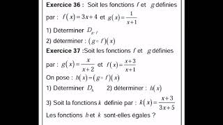 Composée de deux fonctions exercices corrigés [upl. by Anitteb946]