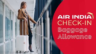 Air India Check in Baggage allowanceDomestic and International Flights [upl. by Imotas299]