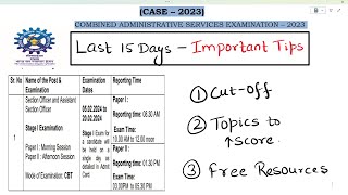 💥CSIR ASO 2023 I Last 15 Days 💥 [upl. by Animrelliug]