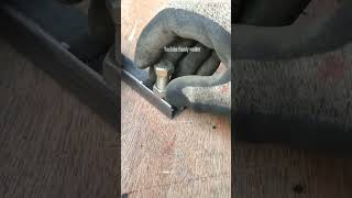 negative weld handlebar clamp idea weldingshorts [upl. by Akkimat257]